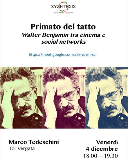 Locandina, dettaglio Primato del tatto