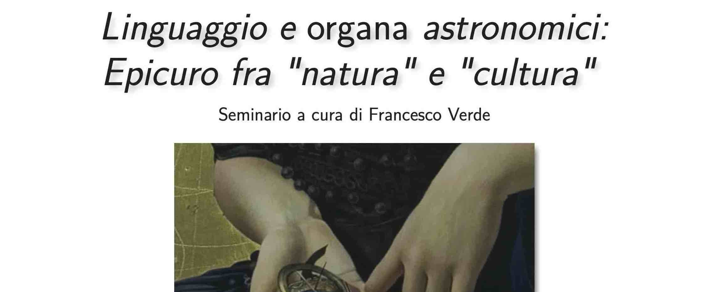 Epicuro fra natura e cultura