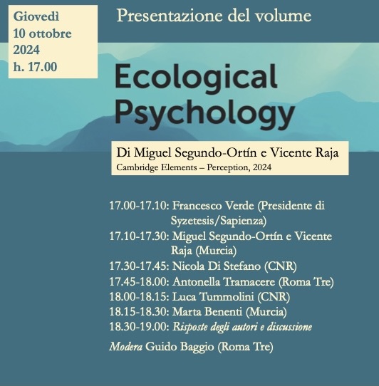 Presentazione Ecological Psychology